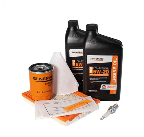 Generac A0001484794 Maintenance Kit with Proprietary 5W-20 Synthetic Oil for 10kW Air-Cooled Generators