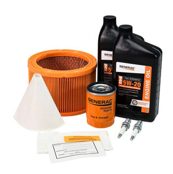 Generac A0002075524 Maintenance Kit with Proprietary 5W-20 Synthetic Oil for 20kW Air-Cooled Generators